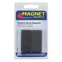 Master Magnetics Ceramic Block Magnet Pack (4.7 x 2.2 cm, 2 Pc.)