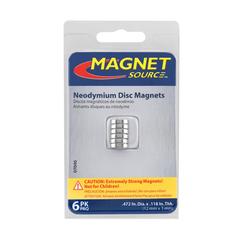Magnet Source Neodymium Disc Magnet Pack (1.2 x 0.3 cm, 6 Pc.)