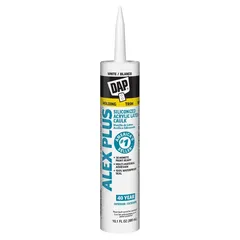 DAP Alex Plus Acrylic Latex Caulk Plus Silicone (300 ml, White)