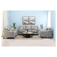 Vancouver Single-Seater Fabric & Wood Sofa Pan Emirates