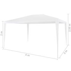 vidaXL Party Tent White (3x4 m)