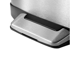 Eko 92180-1 Rectangular Stainless Steel Step Bin (6 L, Silver)