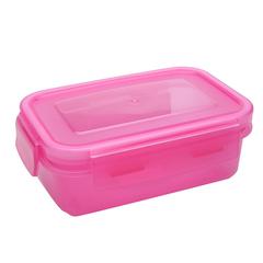 Addis Clip & Close Rectangular Lunch Box (450 ml, Pink)