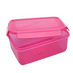 Addis Clip & Close Rectangular Lunch Box (2 L, Pink)
