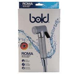 Bold Roma Brass Shattaf Bidet Spray (Silver)