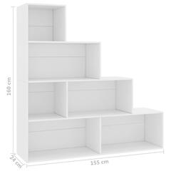 vidaXL Engineered Wood Room Divider/Book Cabinet (155 x 24 x 160 cm, White)