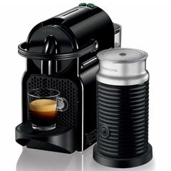 ماكينة صنع القهوة إنيسيا D40BU-BK مع صانع رغوة اللبن(1200واط،أسود\فضي)