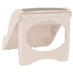 vidaXL Folding 3-Step Dog Stairs Cream 50x38x38 cm Plastic