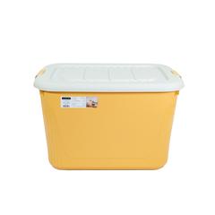 La Vida Mia Plastic Storage Box W/Wheels & Lockable Lid (Yellow, 170 L)