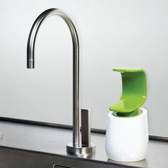 Joseph & Joseph JJ-85053 C-Pump Soap Dispenser (19 x 8.5 x 8.5 cm, Green/White)