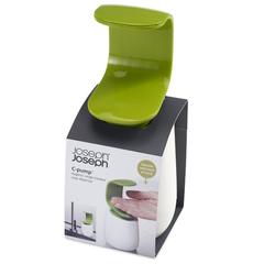 Joseph & Joseph JJ-85053 C-Pump Soap Dispenser (19 x 8.5 x 8.5 cm, Green/White)