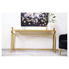 Pan Emirates Claymore Metal & Marble Console Table (153 x 43 x 78 cm)