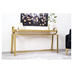 Pan Emirates Claymore Metal & Marble Console Table (153 x 43 x 78 cm)
