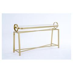 Pan Emirates Claymore Metal & Marble Console Table (153 x 43 x 78 cm)