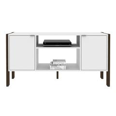 Danube Home Tarsus TV Stand Unit (White/Walnut)