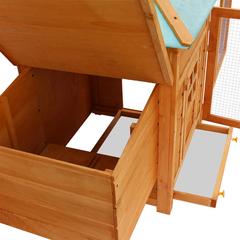 vidaXL Firwood Outdoor Chicken Coop (190 x 72 x 102 cm)