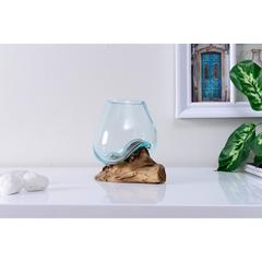 Pan Emirates Thy Wood & Glass Terrarium (15 x 15 x 14 cm)