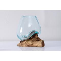 Pan Emirates Thy Wood & Glass Terrarium (15 x 15 x 14 cm)