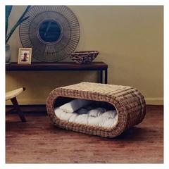 Wood Culture Rattan Pet Bed (90 x 50 x 40 cm)