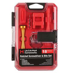 Ratchet Screwdriver & Bits Set (Pack of 18)
