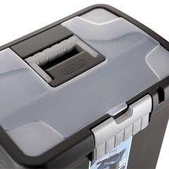Sterilite Portable File Box with Clear Lid (Black)