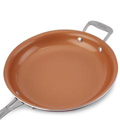 Red Copper Ceramic Fry Pan