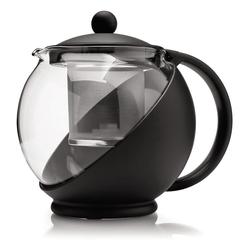 Kilo Glass Teapot with Infuser (18.2 cm, Black)