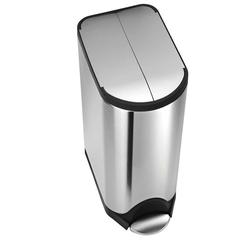 Simple Human Steel Butterfly Lid Pedal Bin (30 L)