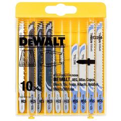 DeWalt High Performance Corded Jigsaw + Blade Set, DW349 (500 W, 10 Pc.)