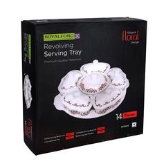 Royalford Melamine Revolving Serving Tray (48 cm)