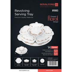 Royalford Melamine Revolving Serving Tray (48 cm)