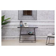Pan Emirates Tribble Metal & Glass Console Table (101 x 35 x 71 cm)