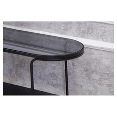 Pan Emirates Tribble Metal & Glass Console Table (101 x 35 x 71 cm)