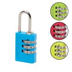 Master Lock Aluminium Combination Padlock (2 x 5.5 x 0.9 cm, Assorted Color)