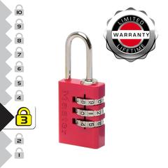 Master Lock Aluminium Combination Padlock (2 x 5.5 x 0.9 cm, Assorted Color)