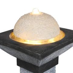 نافورة مياه بقبة ذات مصباح LED