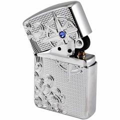 Zippo Luxury Waves Armor Windproof Lighter, 28809 167 (Polished Chrome)