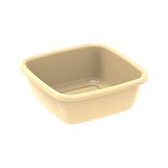 Cosmoplast Square Plastic Basin Tub (12 L, Ivory)