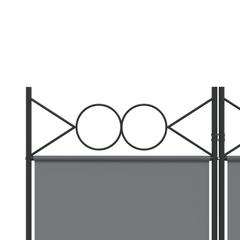 vidaXL 5-Panel Room Divider Anthracite 200x220 cm Fabric