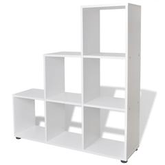 vidaXL Staircase Bookcase/Display Shelf White (104 x 29 x 107 cm)