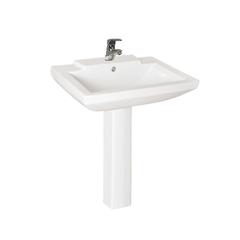 Milano Ceramic Wash Basin W/Pedestal, 469 (64 x 48 x 87 cm)