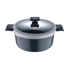 Masterpro Gastro Non-Stick Cast Aluminum Casserole W/Glass Lid (28 cm)