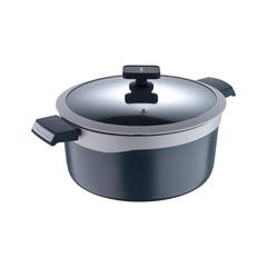 Masterpro Gastro Non-Stick Cast Aluminum Casserole W/Glass Lid (28 cm)