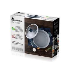 Masterpro Gastro Non-Stick Cast Aluminum Casserole W/Glass Lid (28 cm)