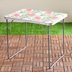 Danube Home Flora Aluminum Folding Table (80 x 60 x 69 cm)