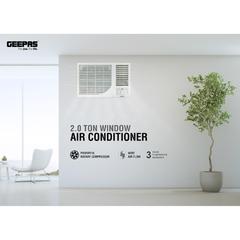 Geepas Window Air Conditioner, GACW2488TCU (900 W, 2 Ton)