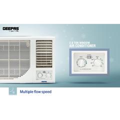 Geepas Window Air Conditioner, GACW2488TCU (900 W, 2 Ton)