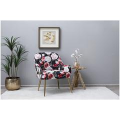 Pan Emirates Crisma Fabric & Metal Accent Chair (74 x 74 x 80 cm)