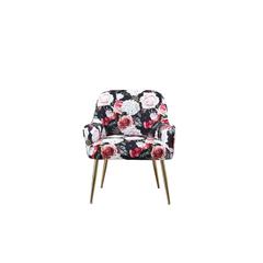 Pan Emirates Crisma Fabric & Metal Accent Chair (74 x 74 x 80 cm)
