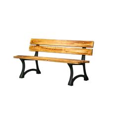 3-Seater Metal & Pinewood Park Bench Danube Home